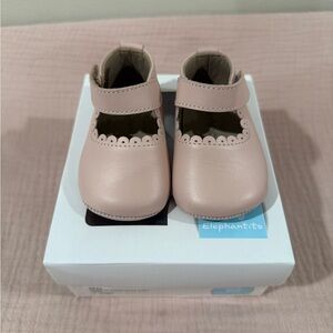 Elephantito Blush Pink Mary Jane Toddler Shoes